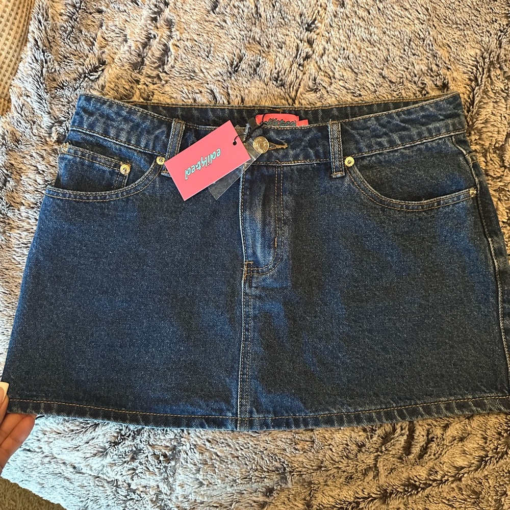 Edikted Spencer Low Rise Micro Mini Skirt